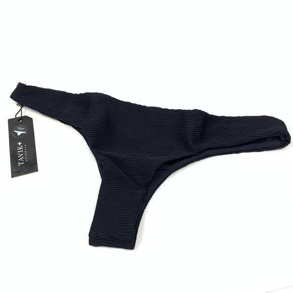 Tavik Ali Mini Swim Bottom Textured Amalfi Black Size Large NEW - Picture 1 of 6